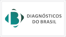 Logotipo do laboratório de apoio diagnósticos do Brasil.